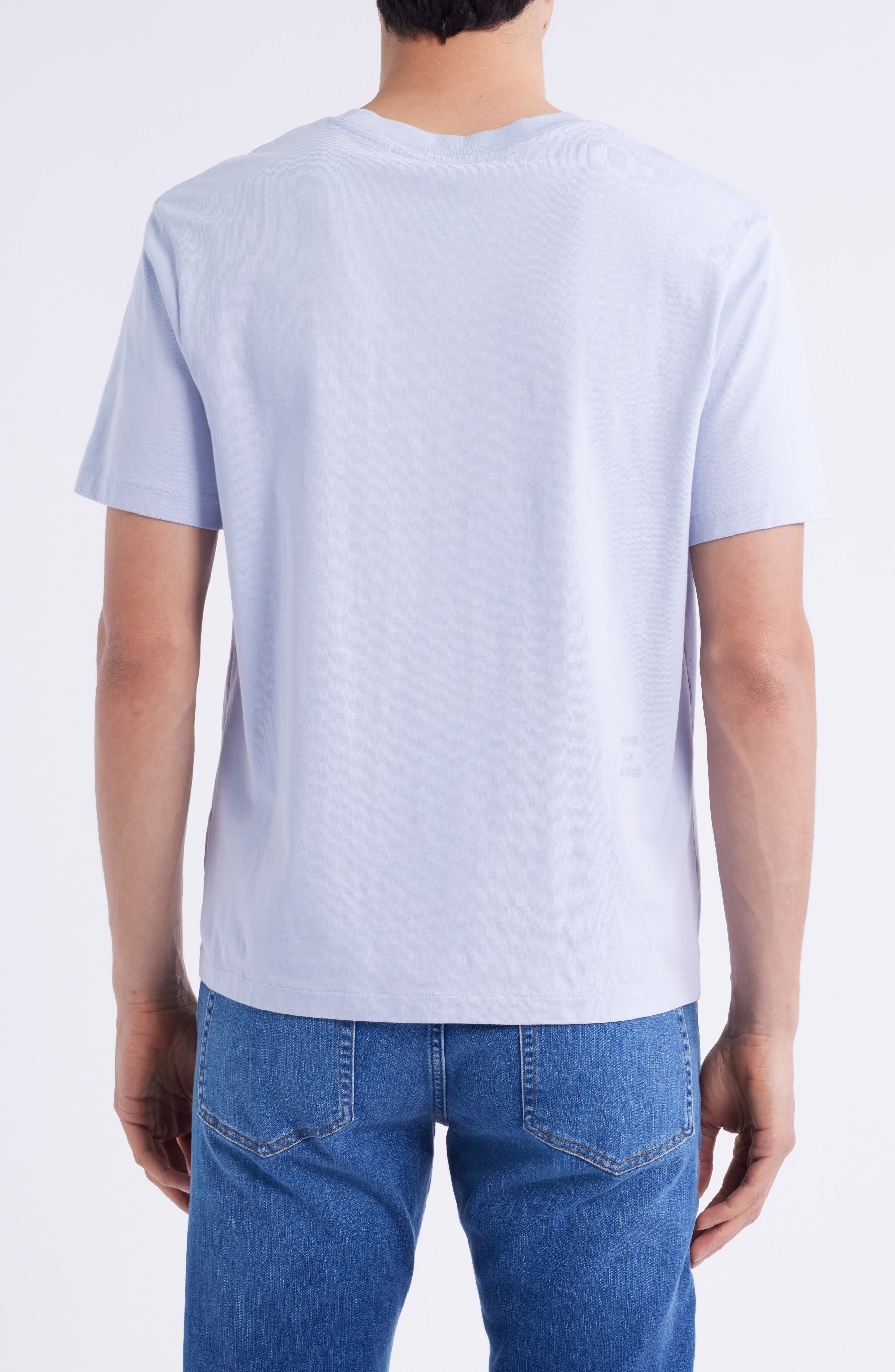 FRAME Logo Cotton T-Shirt in Baby Blue at Nordstrom - 2