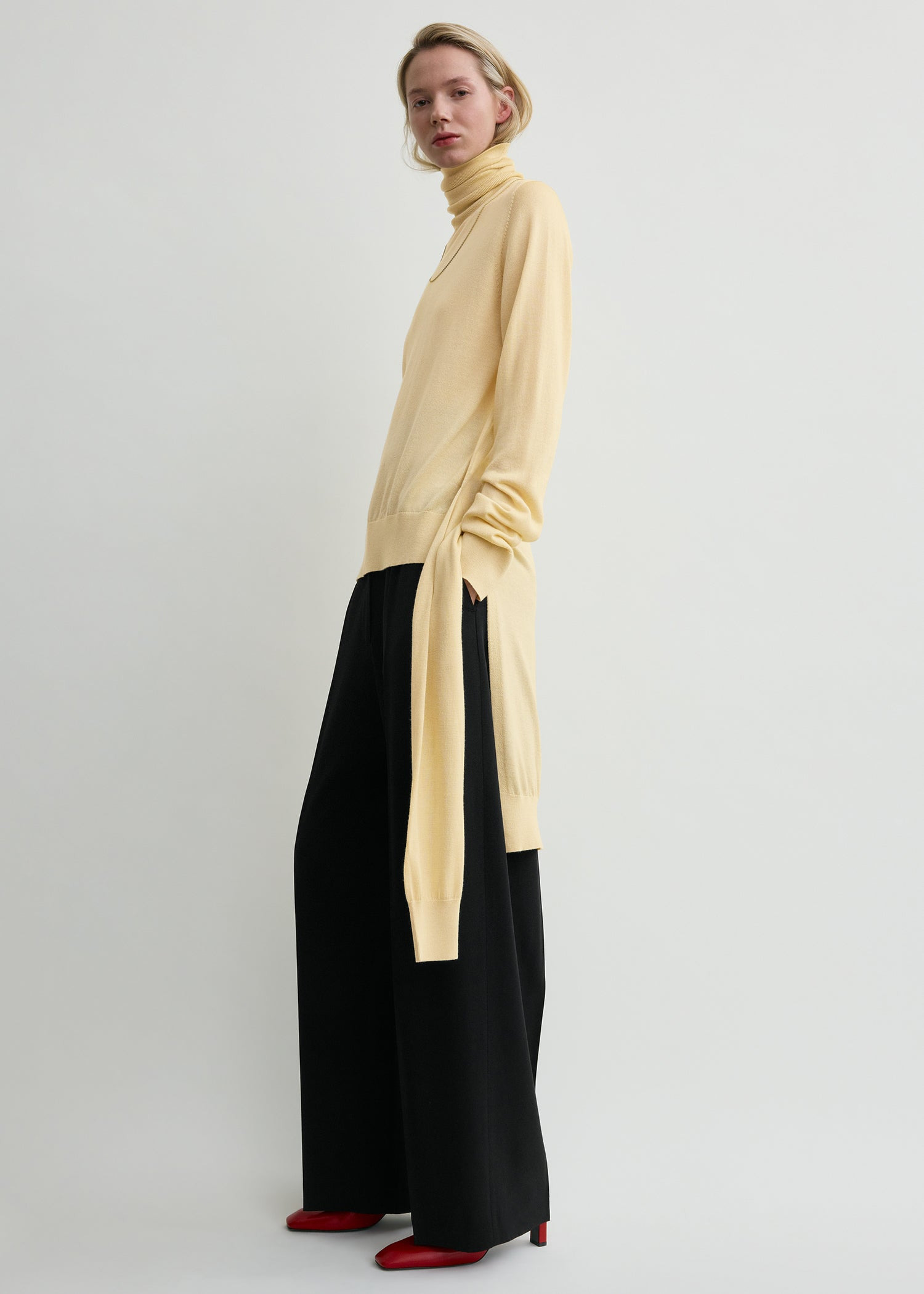 Double-sleeve turtleneck champagne - 3