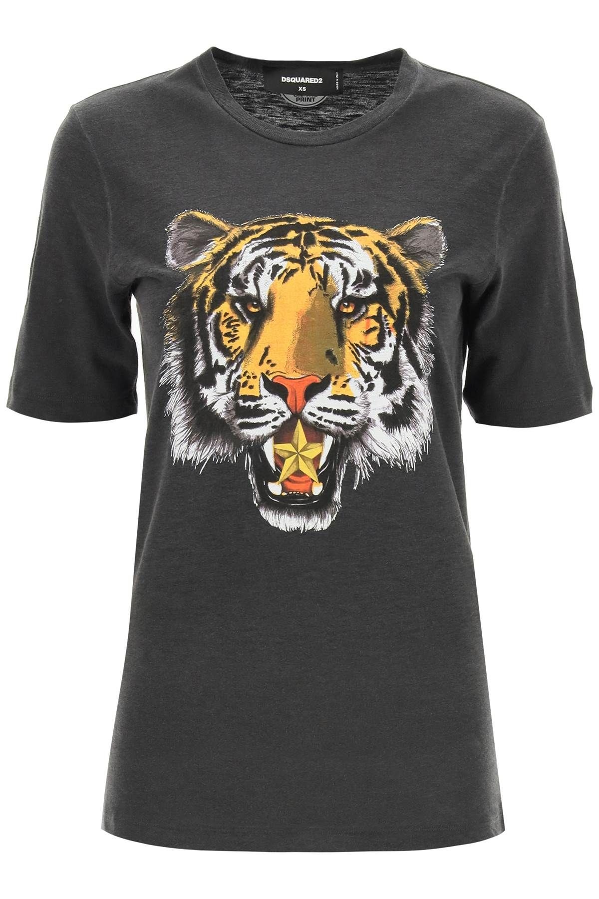 MAXI TIGER PRINT T-SHIRT - 1