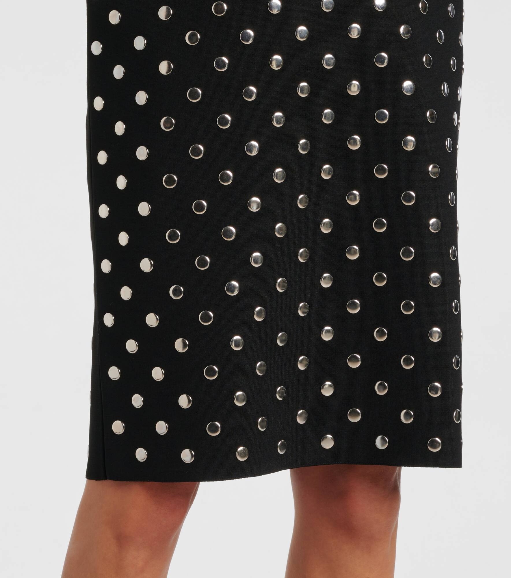 Studded cutout halterneck midi dress - 5