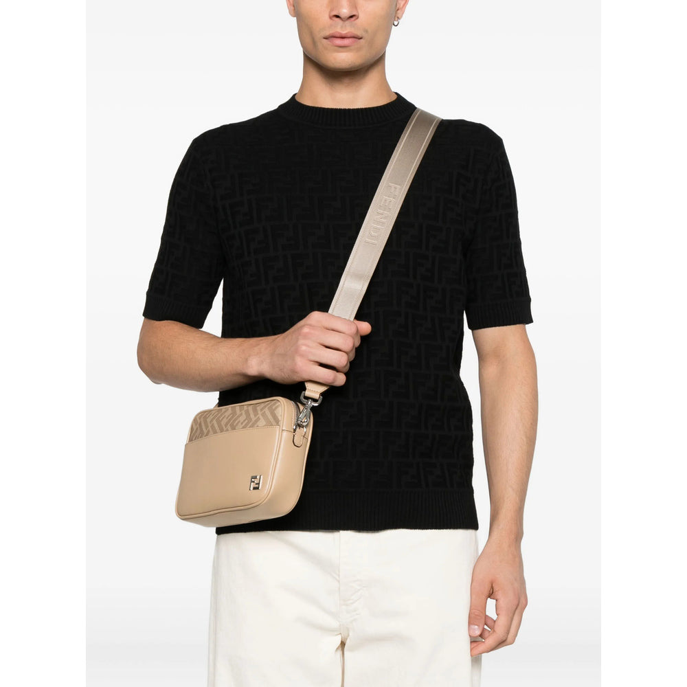 Fendi Neutrals Messenger Bags Men - 4
