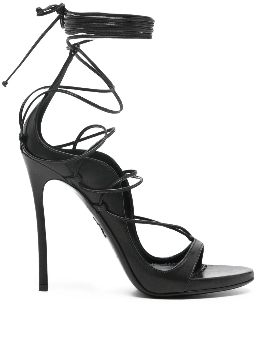105mm leather heeled sandals - 1