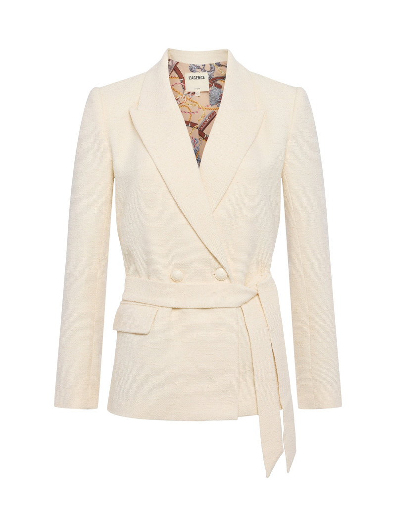 Jordana Tweed Wrap Blazer 1