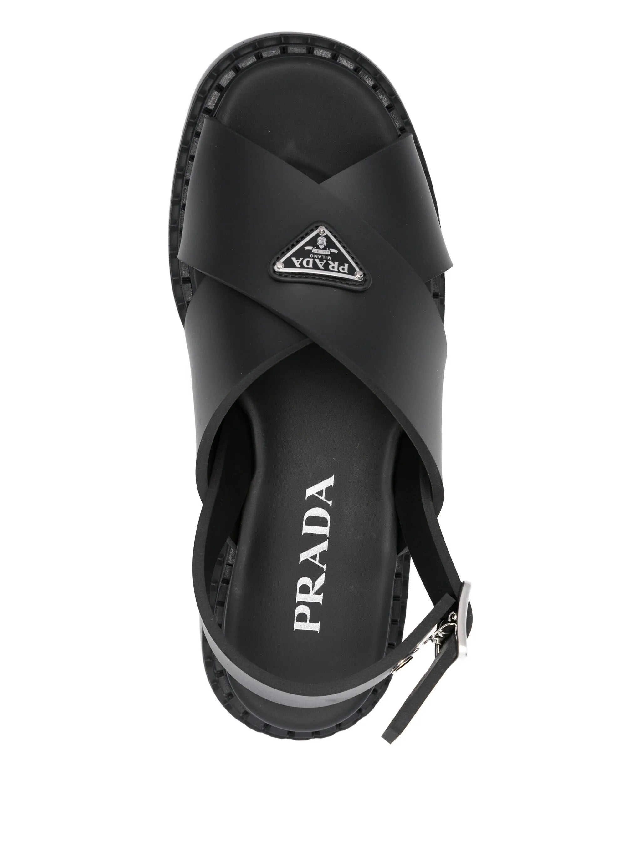 Prada 40mm Cross-strap Platform Sandals - 3