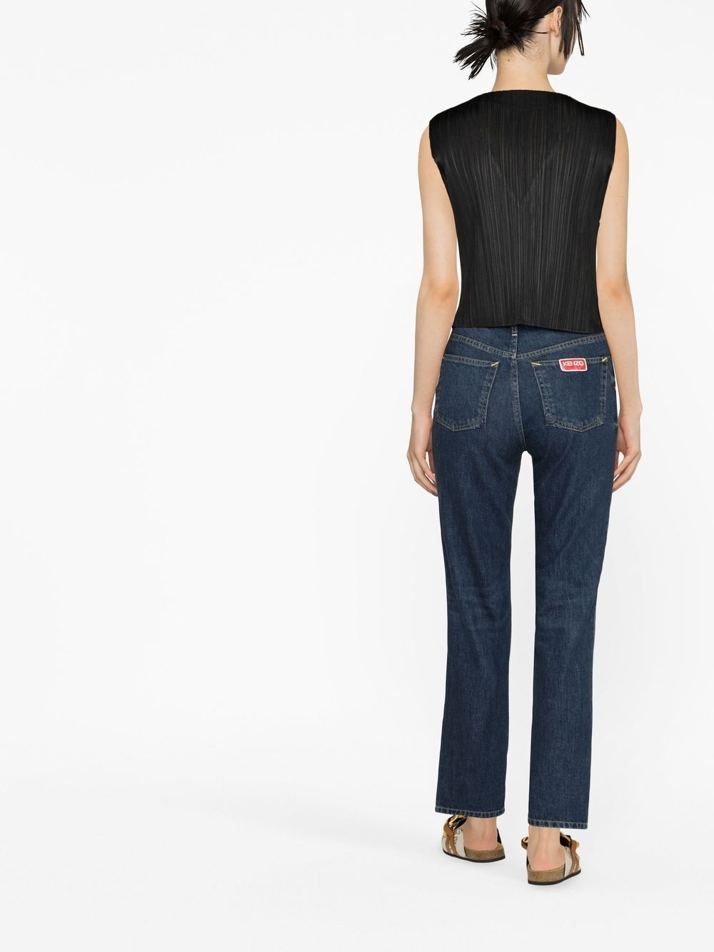 mid-rise straight jeans - 3