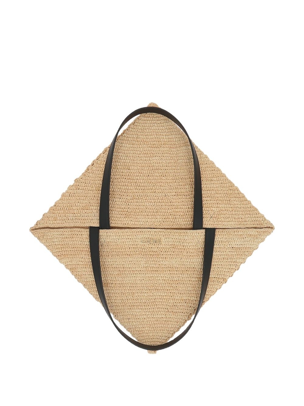 woven straw tote bag - 3
