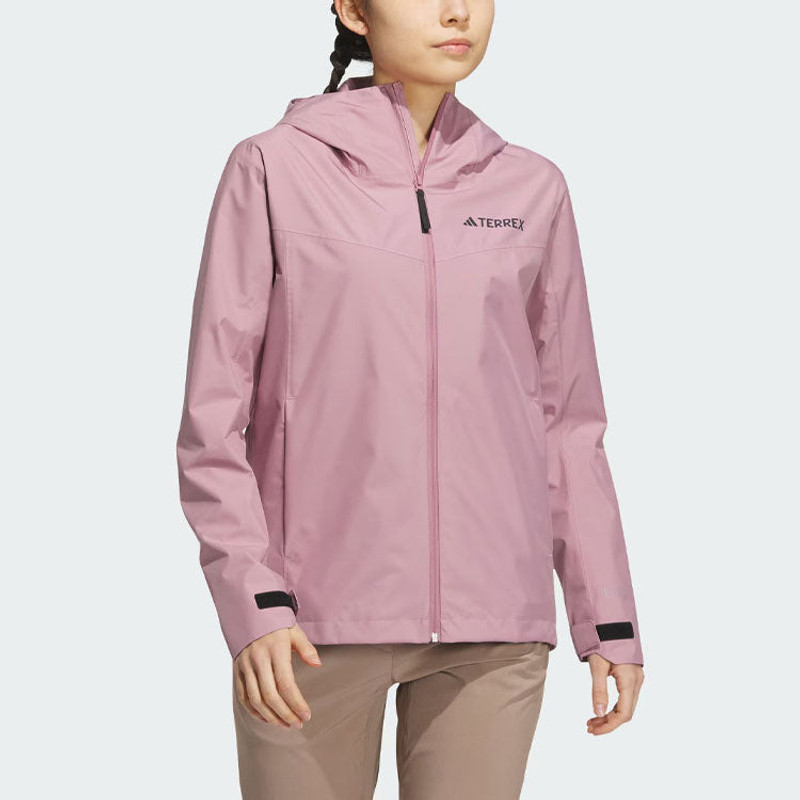 adidas (WMNS) adidas Terrex Rain.Rdy Transitional Jacket 'Pink' IL8905 outlook