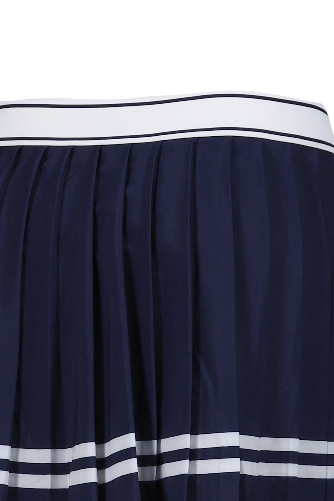 ITALIC LOGO PLEATED SKIRT / DARK NVY - 5