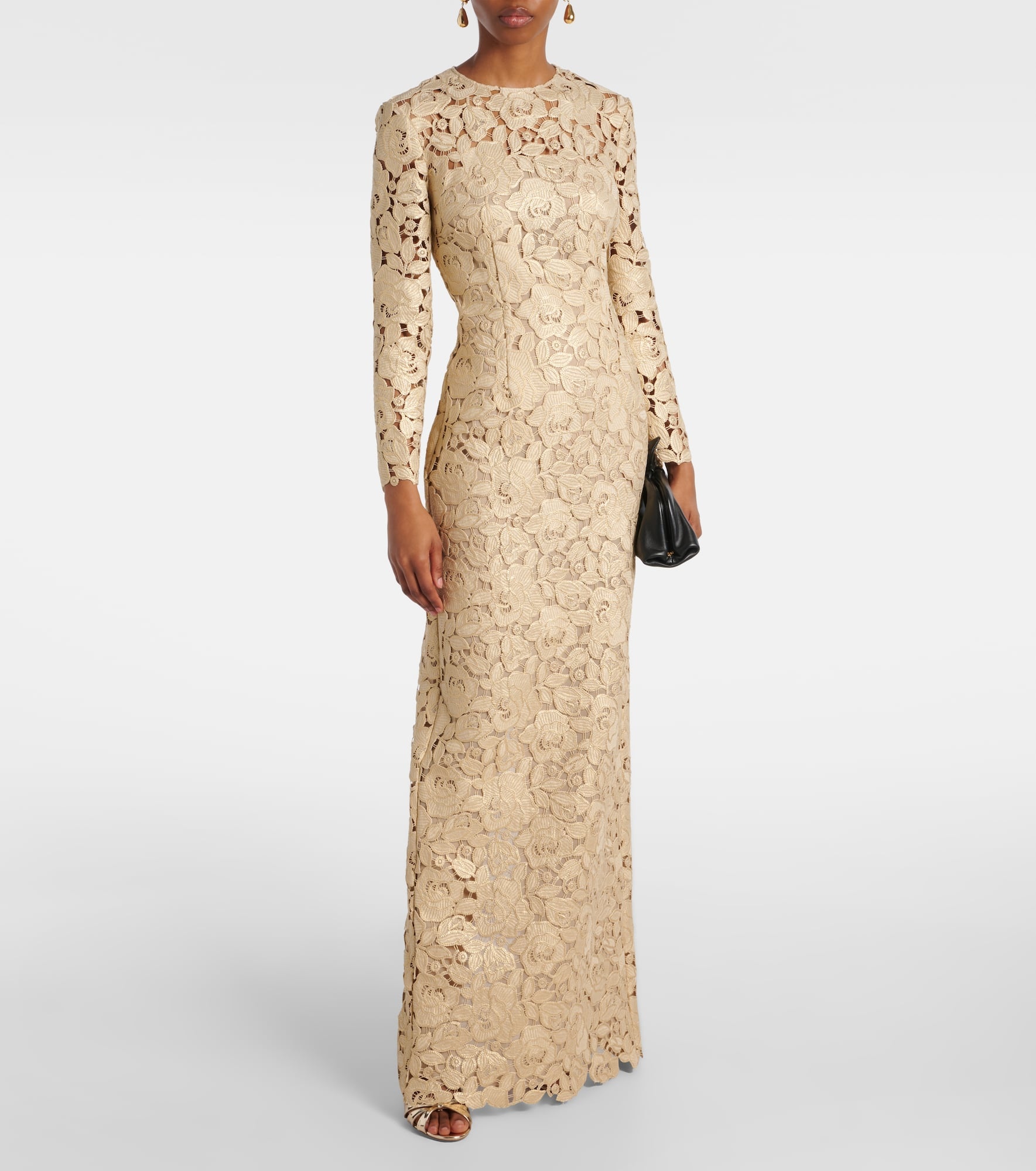 Floral lace gown - 2
