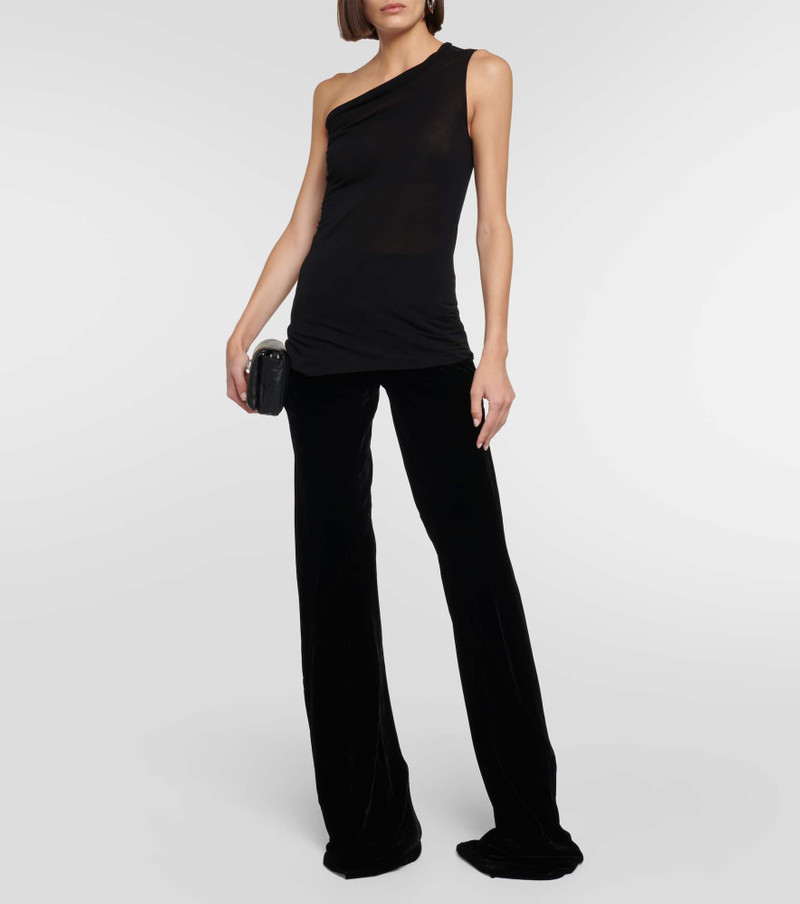 Rick Owens Wide-leg velvet pants outlook