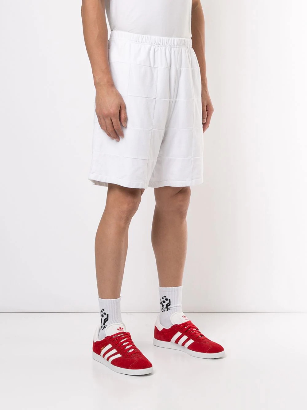 checkerboard panel shorts - 3