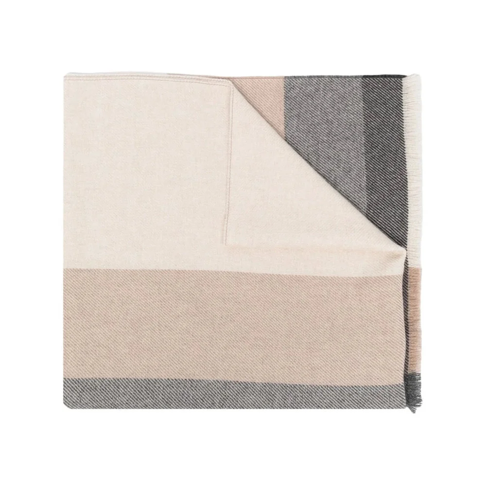 Brunello Cucinelli Grey Scarves Men - 1