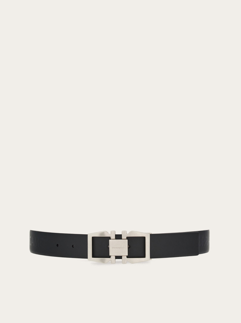 Adjustable belt with Gancini buckle 1