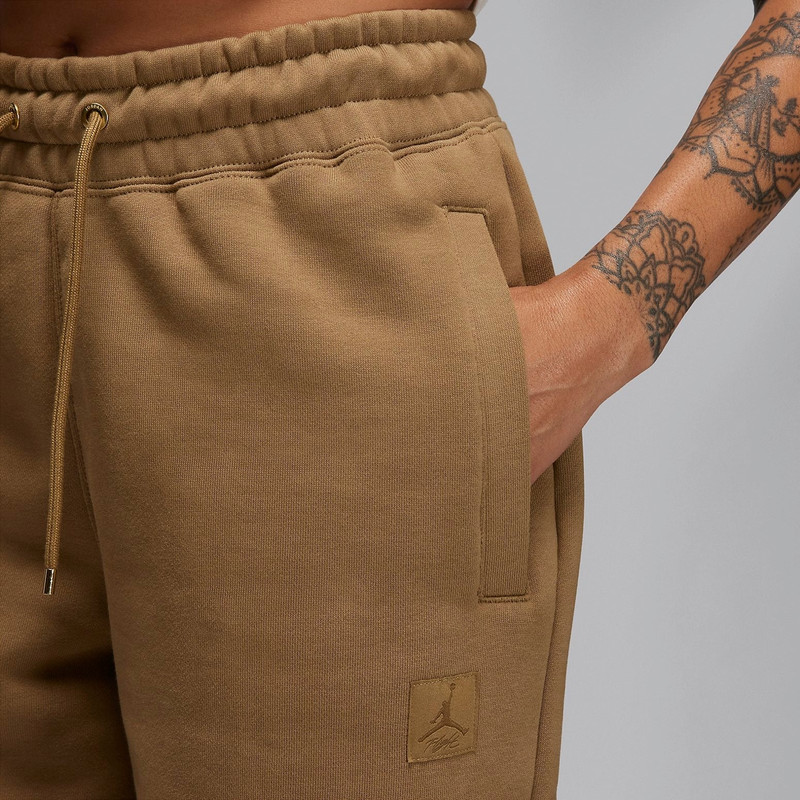 Jordan (WMNS) Air Jordan Flight Pants 'Brown Kelp' FB5114-395 outlook