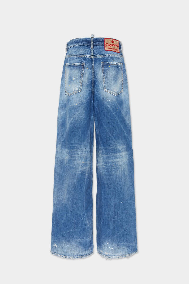 デニム・ジーパン Dsquared2 Light Clean Baby Blue Wash Traveller Jeans Light Clean Baby Blue Wash Traveller Jeans