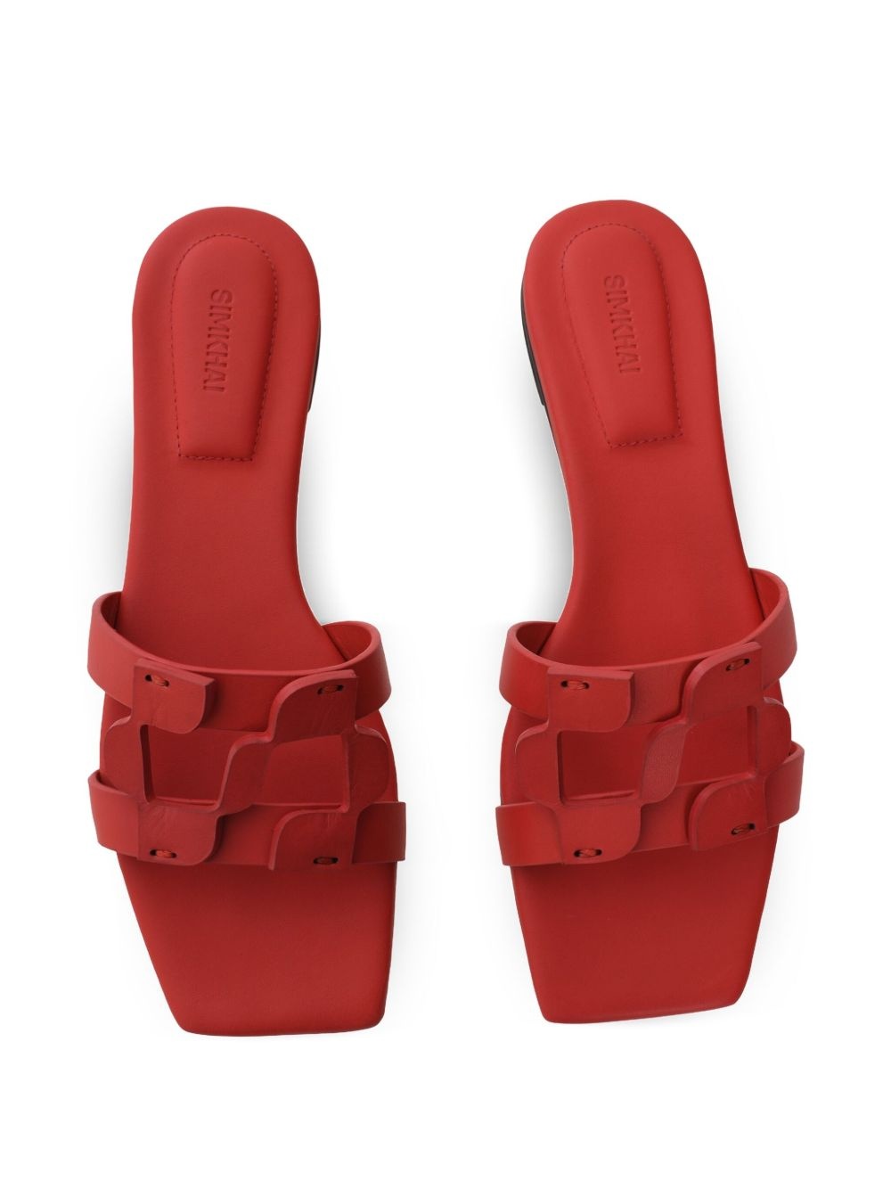 leather slides - 4