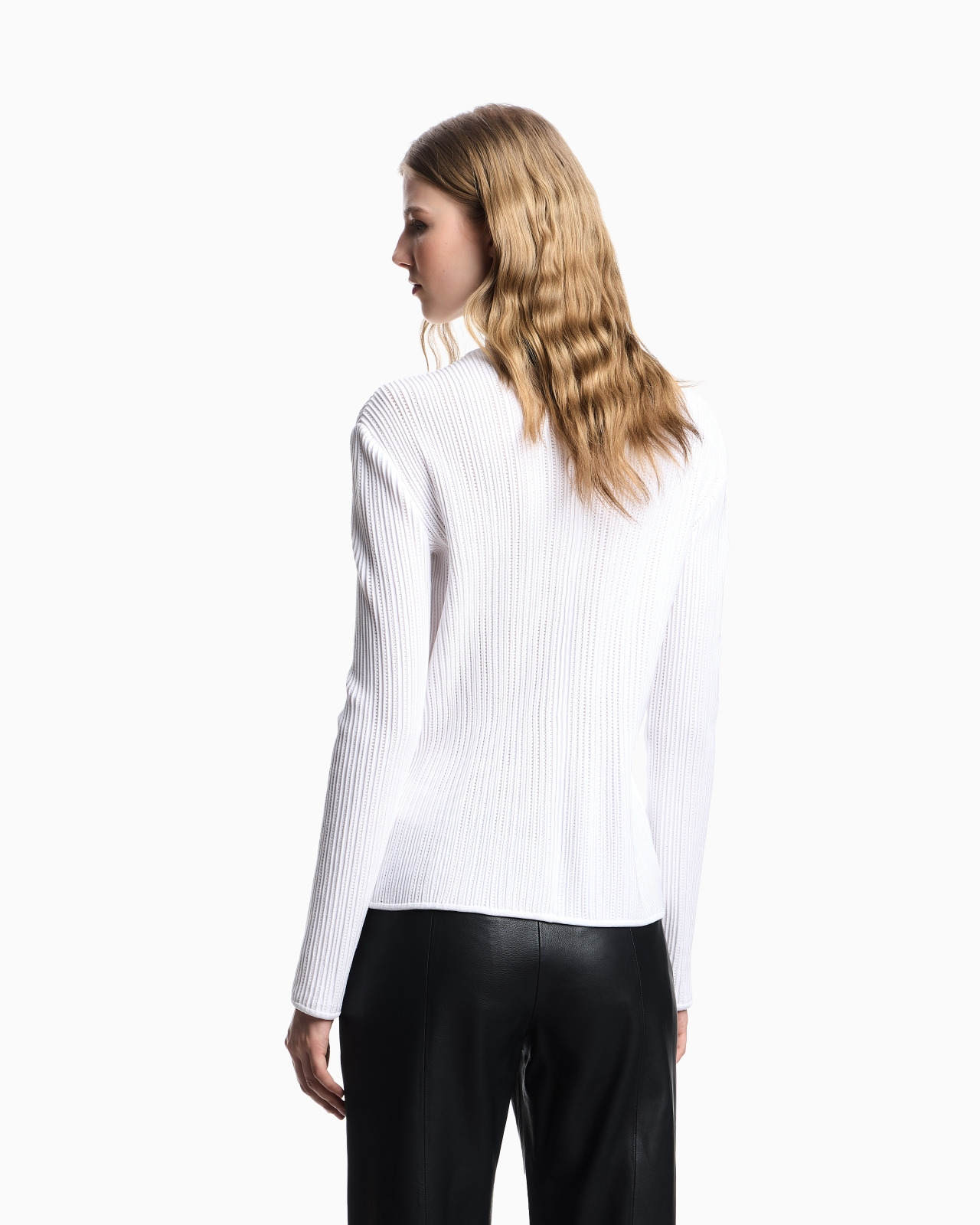 PERFORATED OTTOMAN FABRIC JACKET - 3
