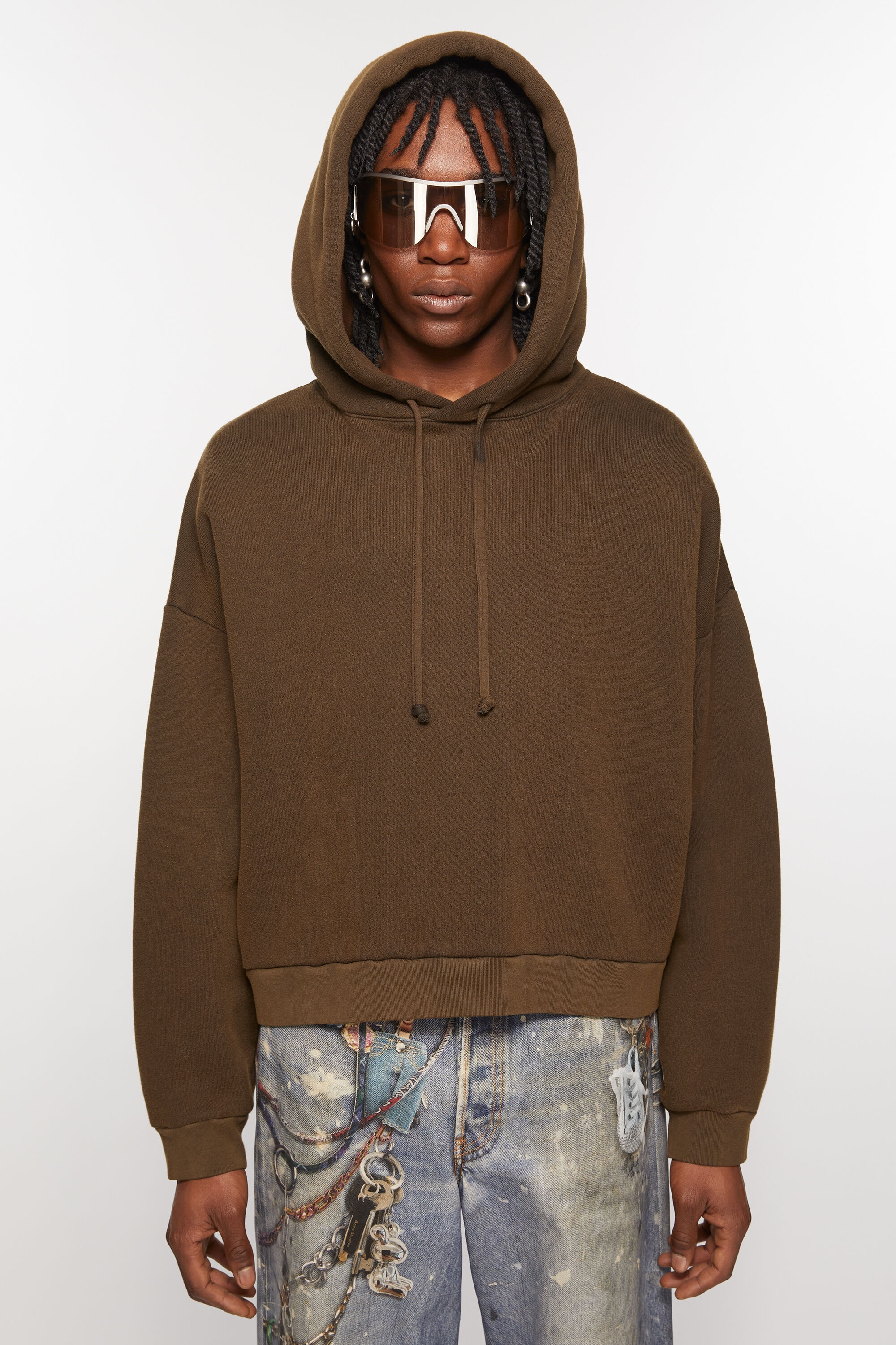 Hooded sweater logo patch - Chocolate brown - 2