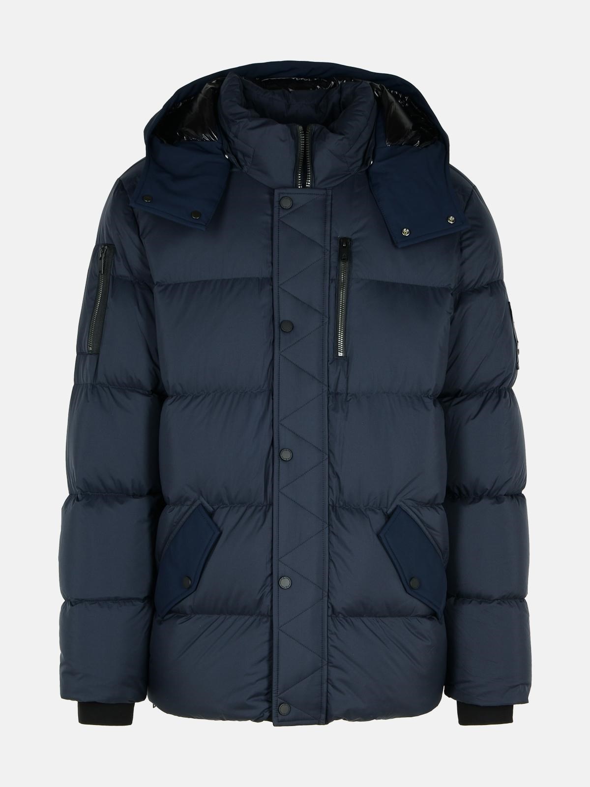 'EVEREST 3Q' NAVY NYLON DOWN JACKET - 1