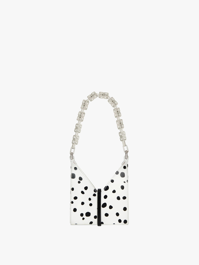 MICRO CUT OUT IN TWO TONE LEATHER WITH CHAIN 4