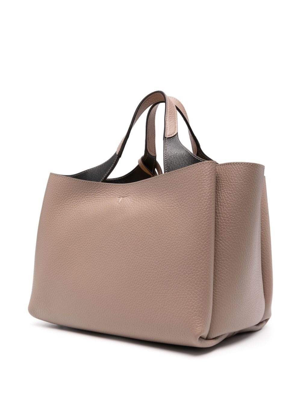 mini leather tote bag - 3