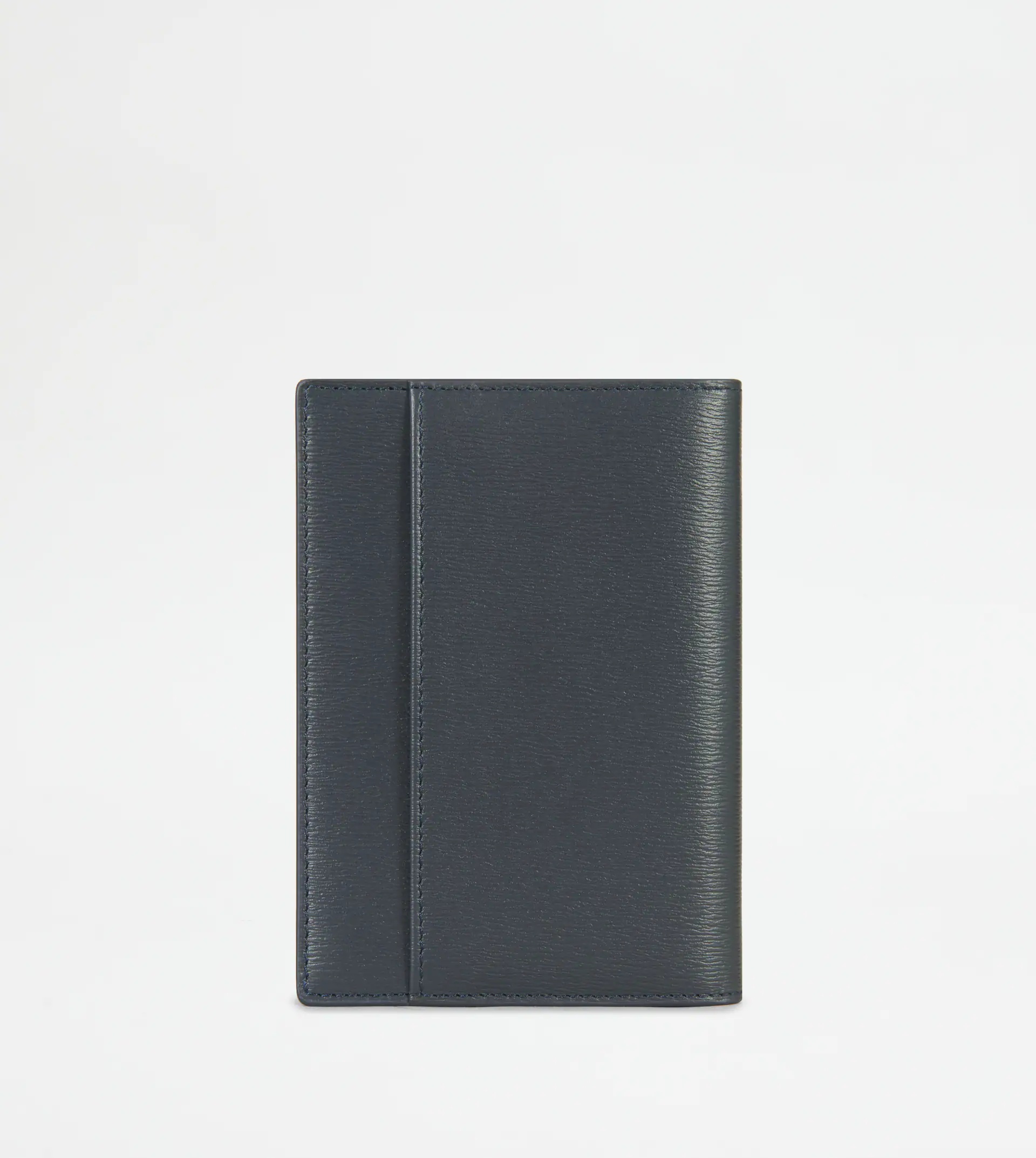 PASSPORT HOLDER IN LEATHER - BLUE - 3