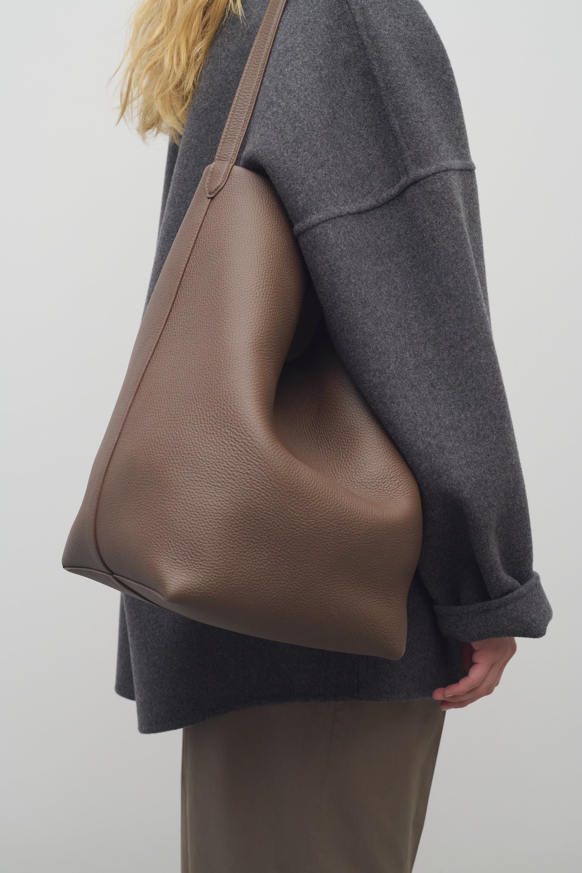 Large N/S Park Tote Bag in Leather - 4