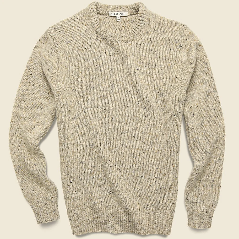Donegal Wool Sweater - Oatmeal - 1