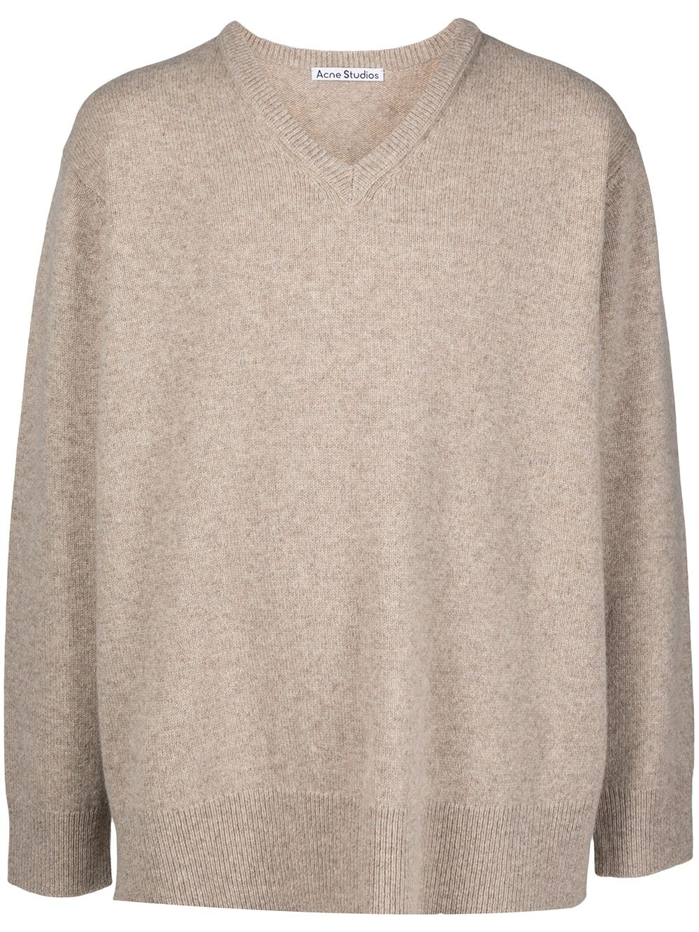 V-neck knitted jumper - 1