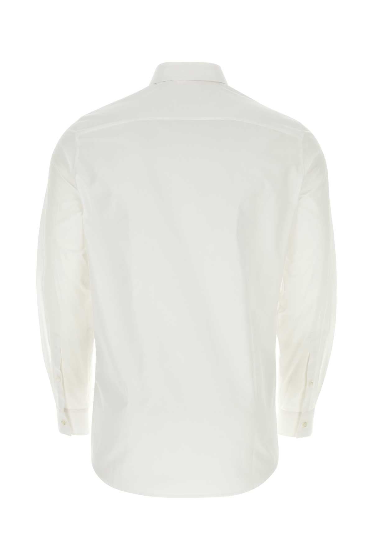 Jil Sander Men White Poplin Shirt - 2