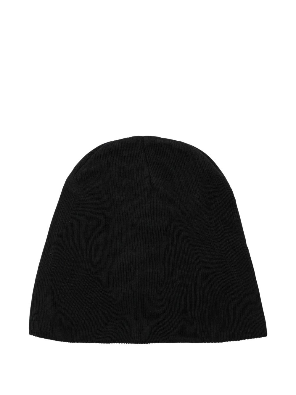ribbed embroidered beanie - 2