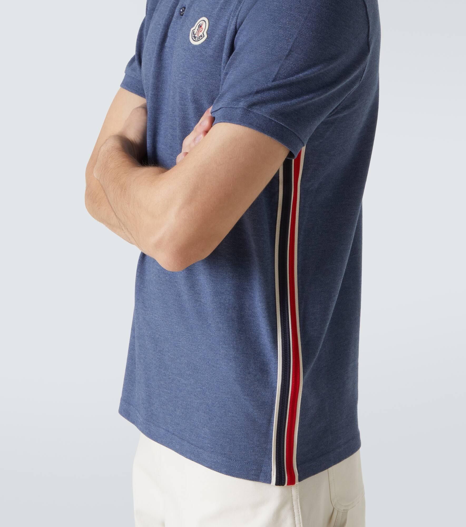 Cotton piqué polo shirt - 6