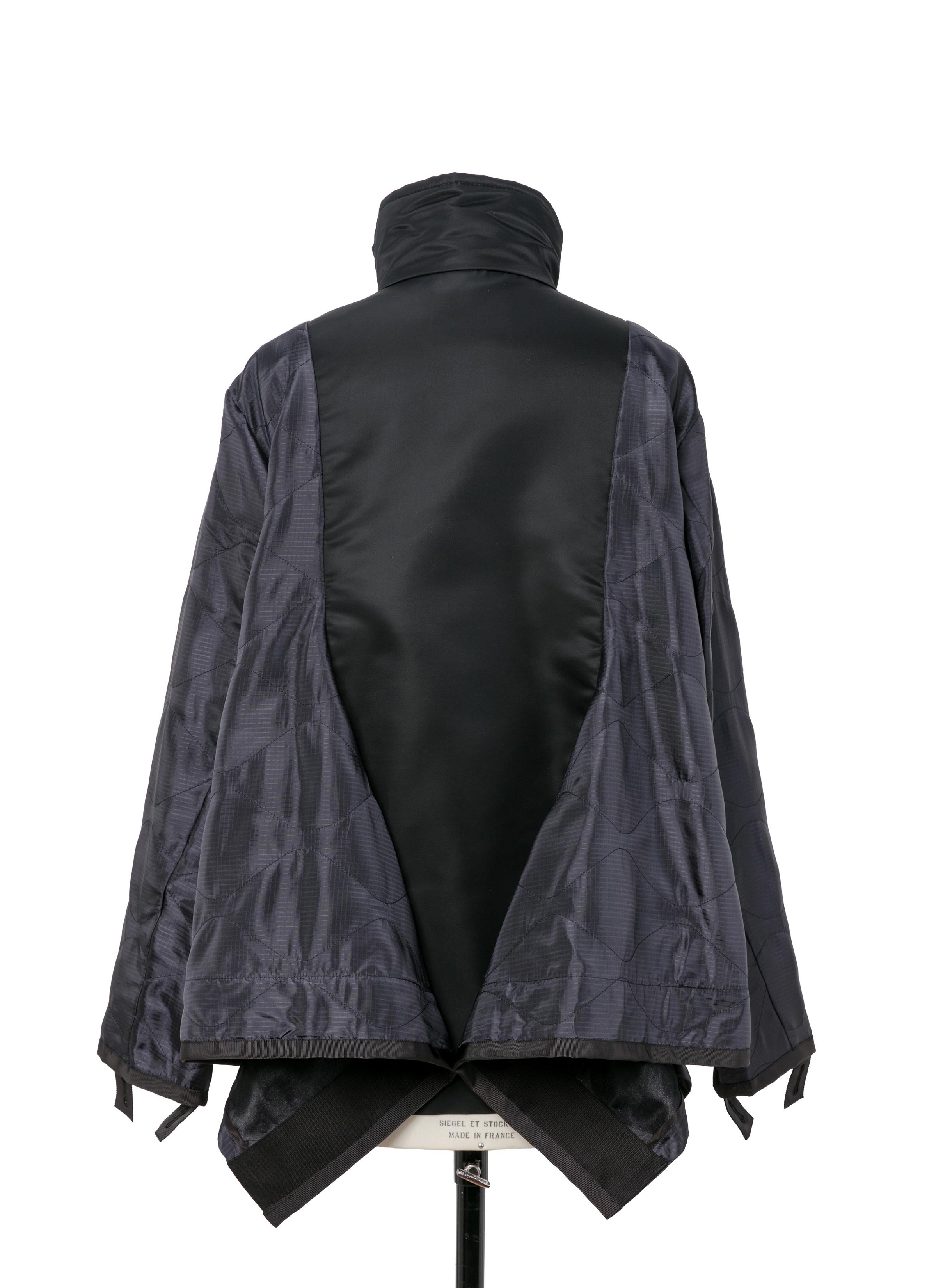 Nylon Twill Mix Coat - 4