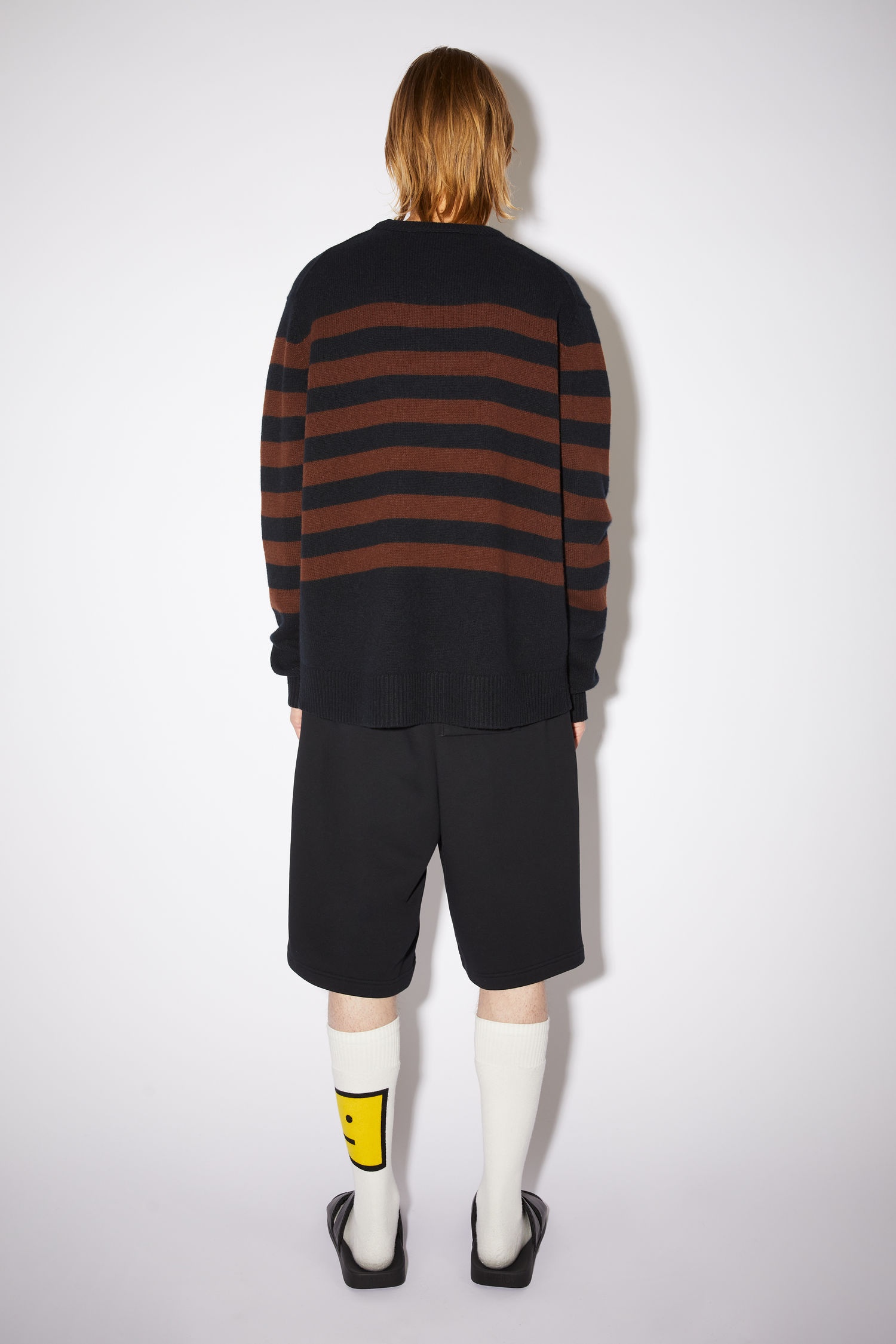 Striped Face sweater - Black/brown - 3