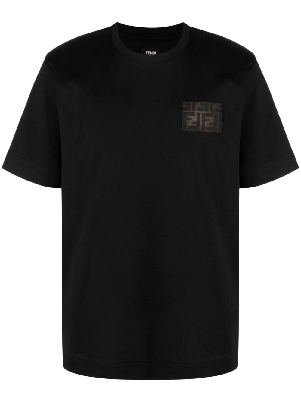 FENDI FF patch cotton T shirt farfetch REVERSIBLE