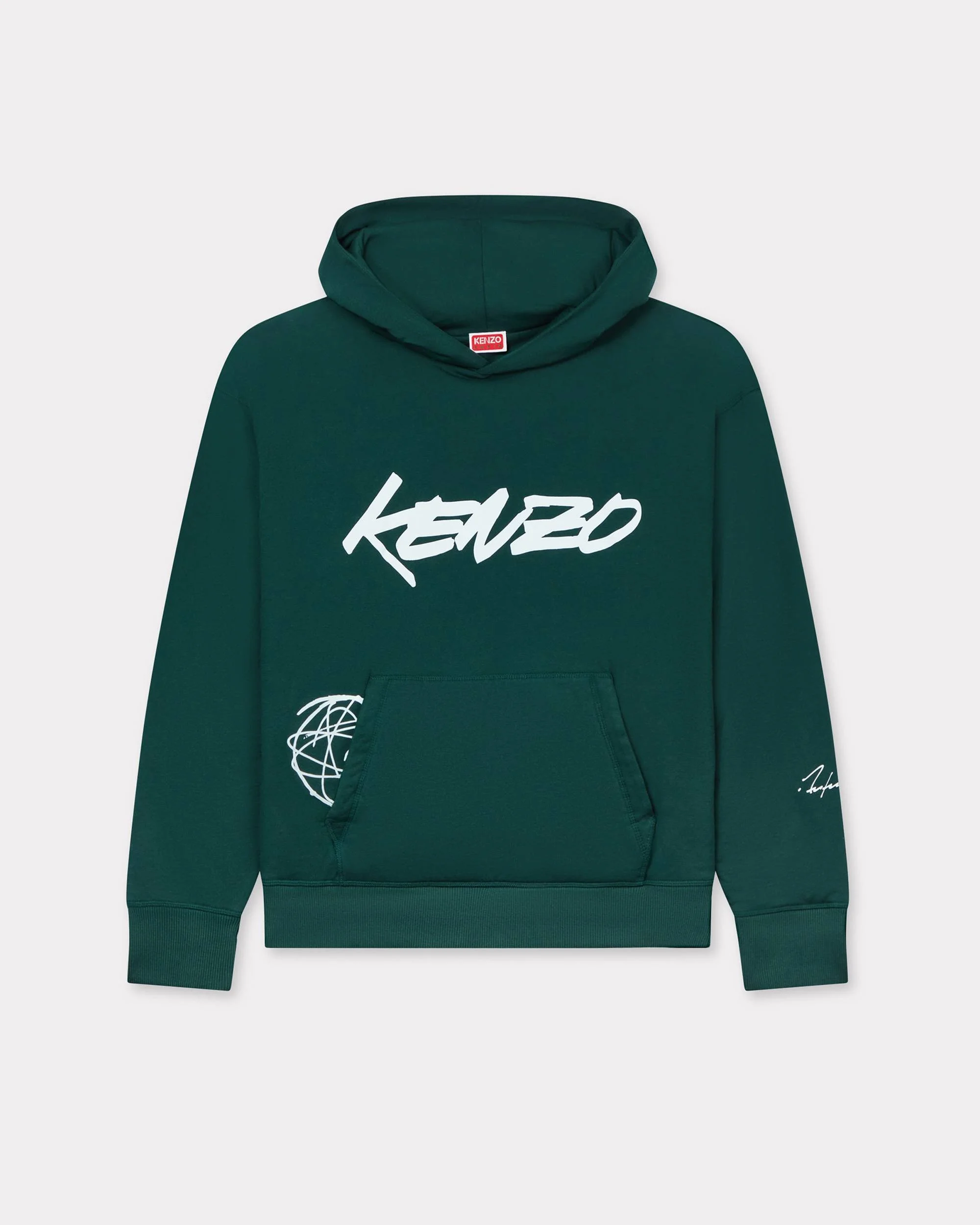 'Kenzo x Futura 2000' padded hoodie in cotton - 1