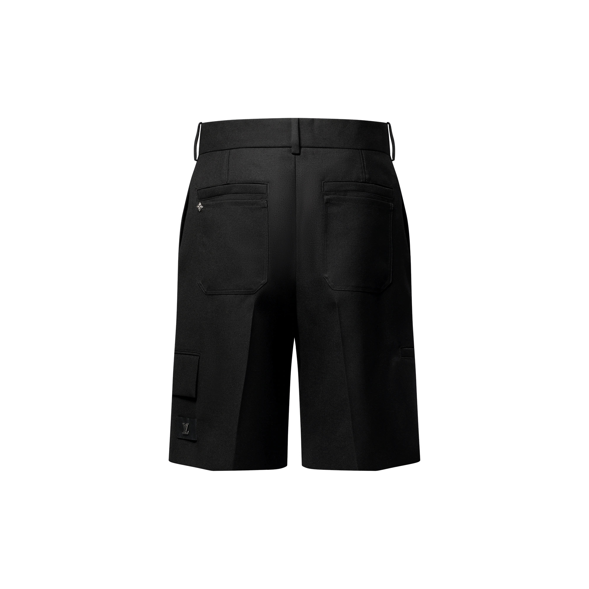 Tailored Wool Cargo Shorts - 3