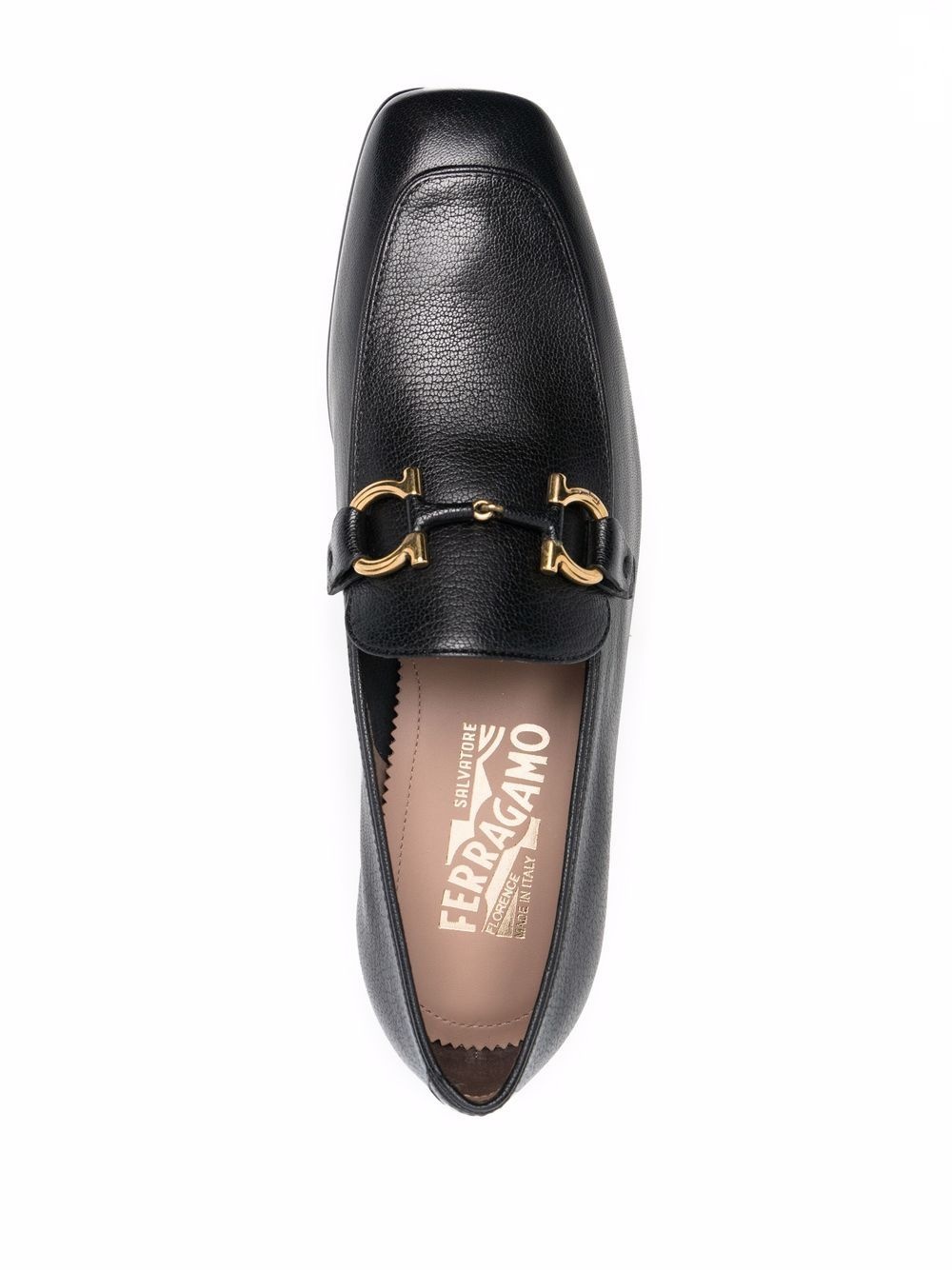 Gancini leather loafers - 4