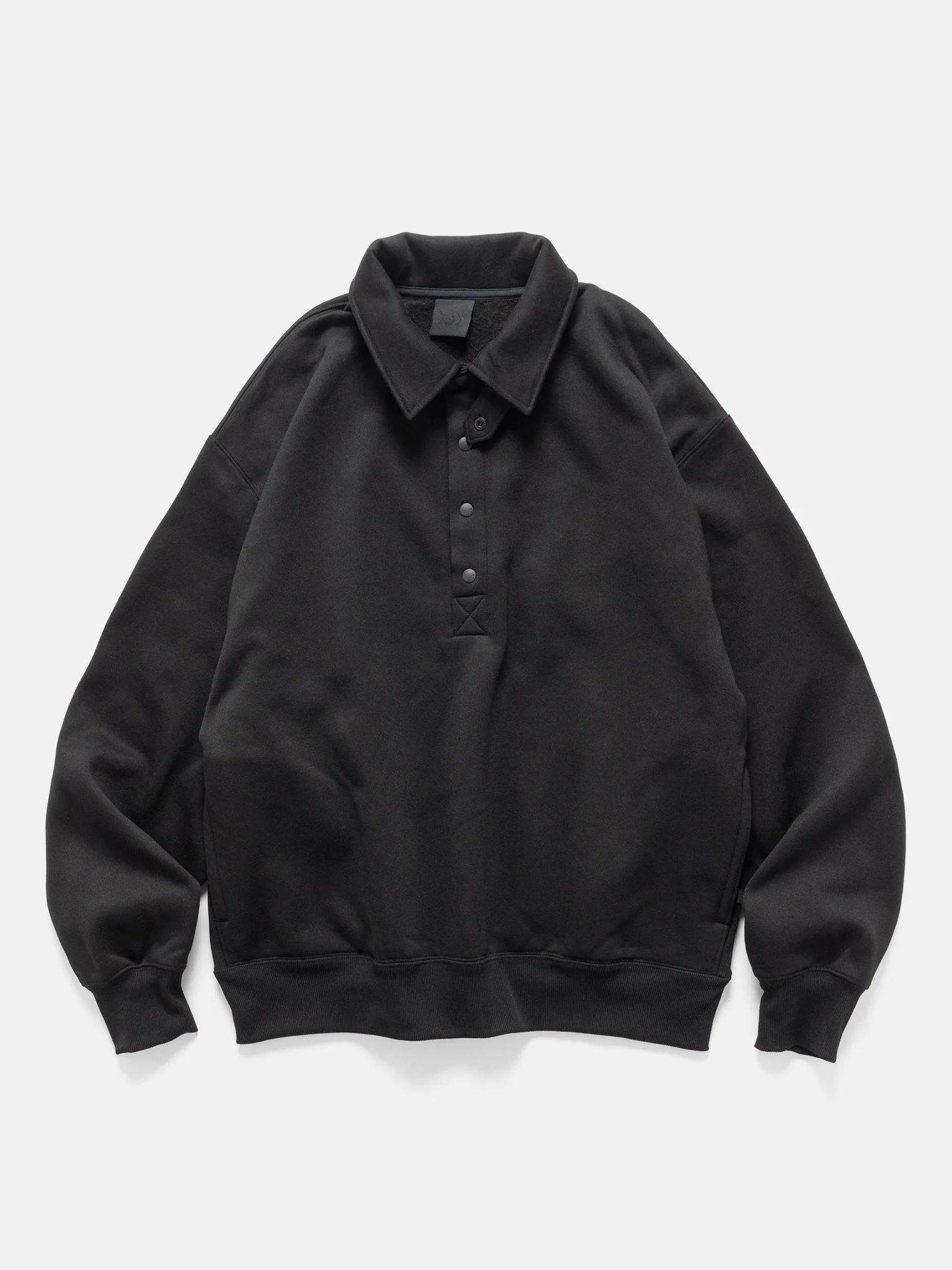 Tech Sweat Snap Pullover Black - 1