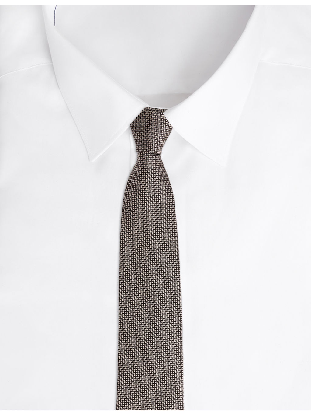 Geometric-Pattern Silk Tie - 3