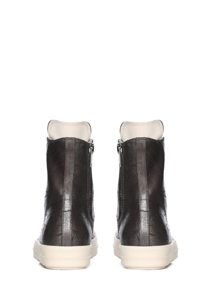 metallic-effect lace-up sneakers 4