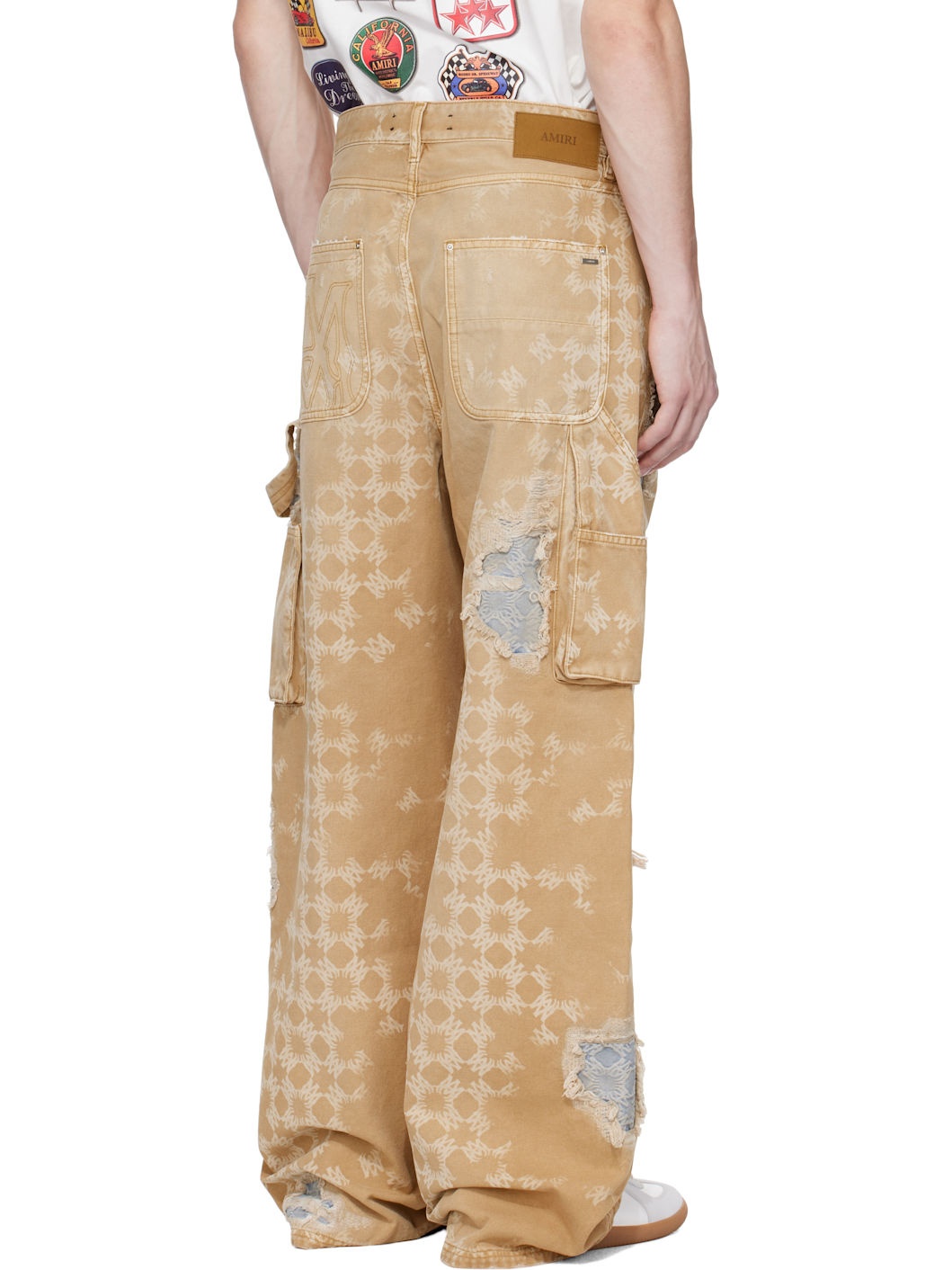Tan Repair Jeans - 3