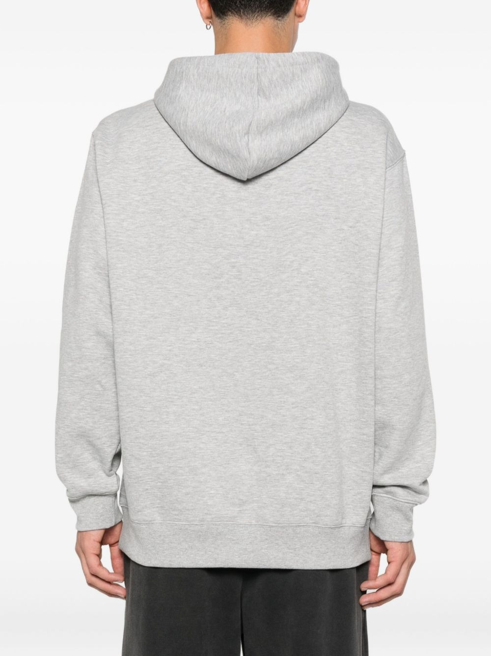 embroidered-logo hoodie - 4