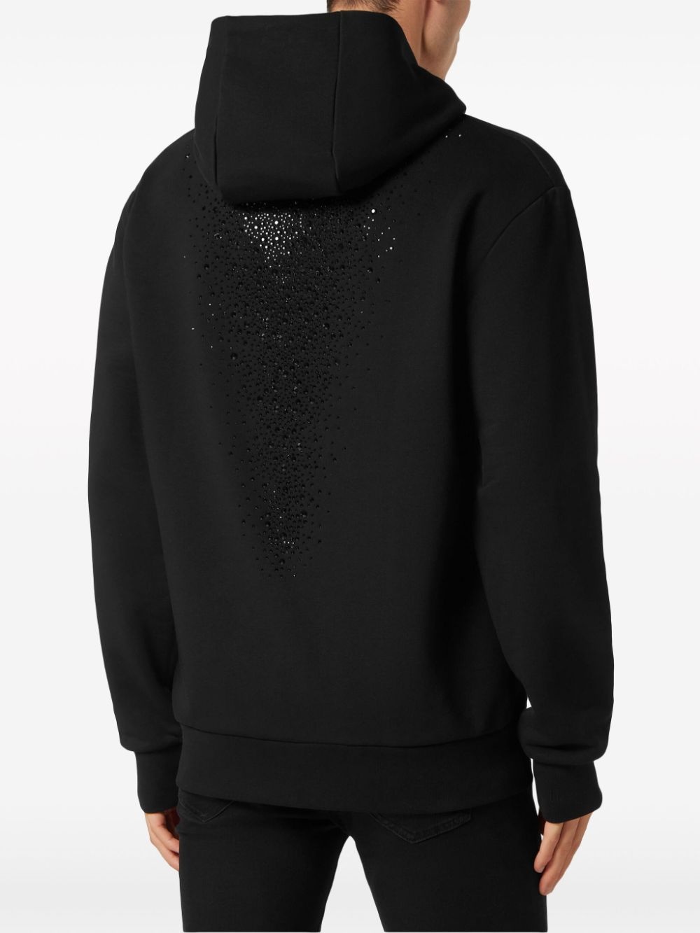 logo-appliquÃ© cotton hoodie - 4