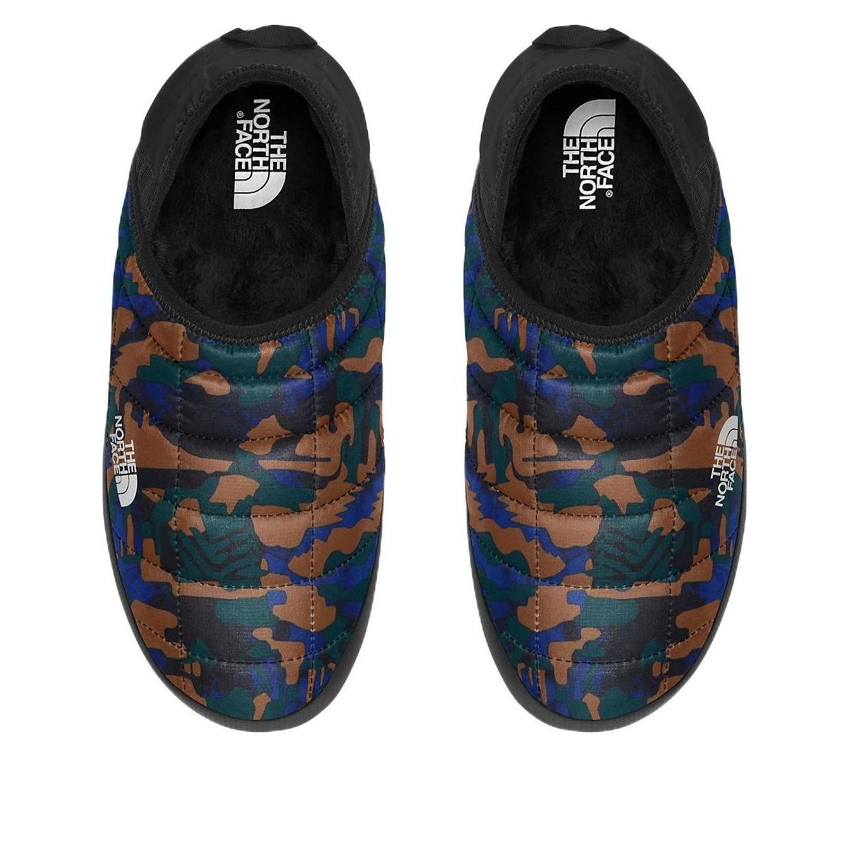 THE NORTH FACE ThermoBall Traction Mules V 'Black Brown Green' NF0A3UZN-9ZP - 2