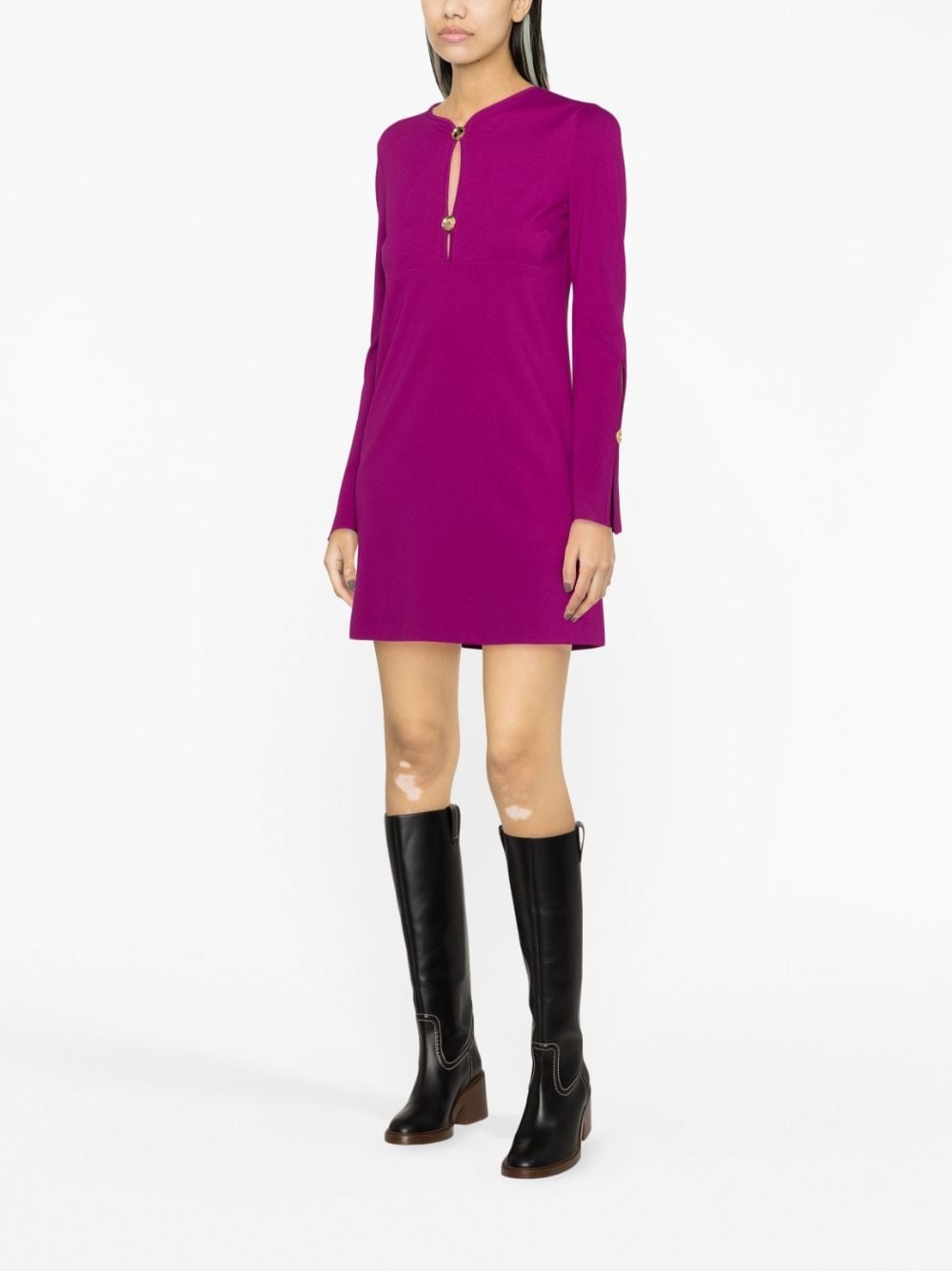 slit-sleeve minidress - 3