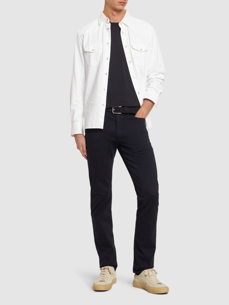 Stretch gabardine pants - 2
