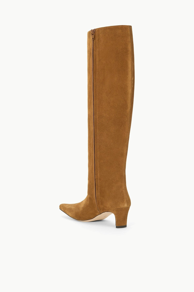 STAUD STAUD WIDE SHAFT WALLY BOOT TAN SUEDE outlook