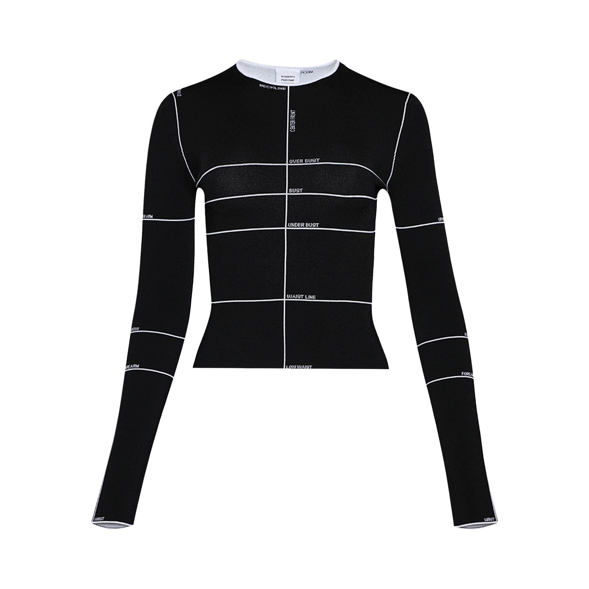 Vetements Mannequin Knitted Long-Sleeve Top 'Black' - 1