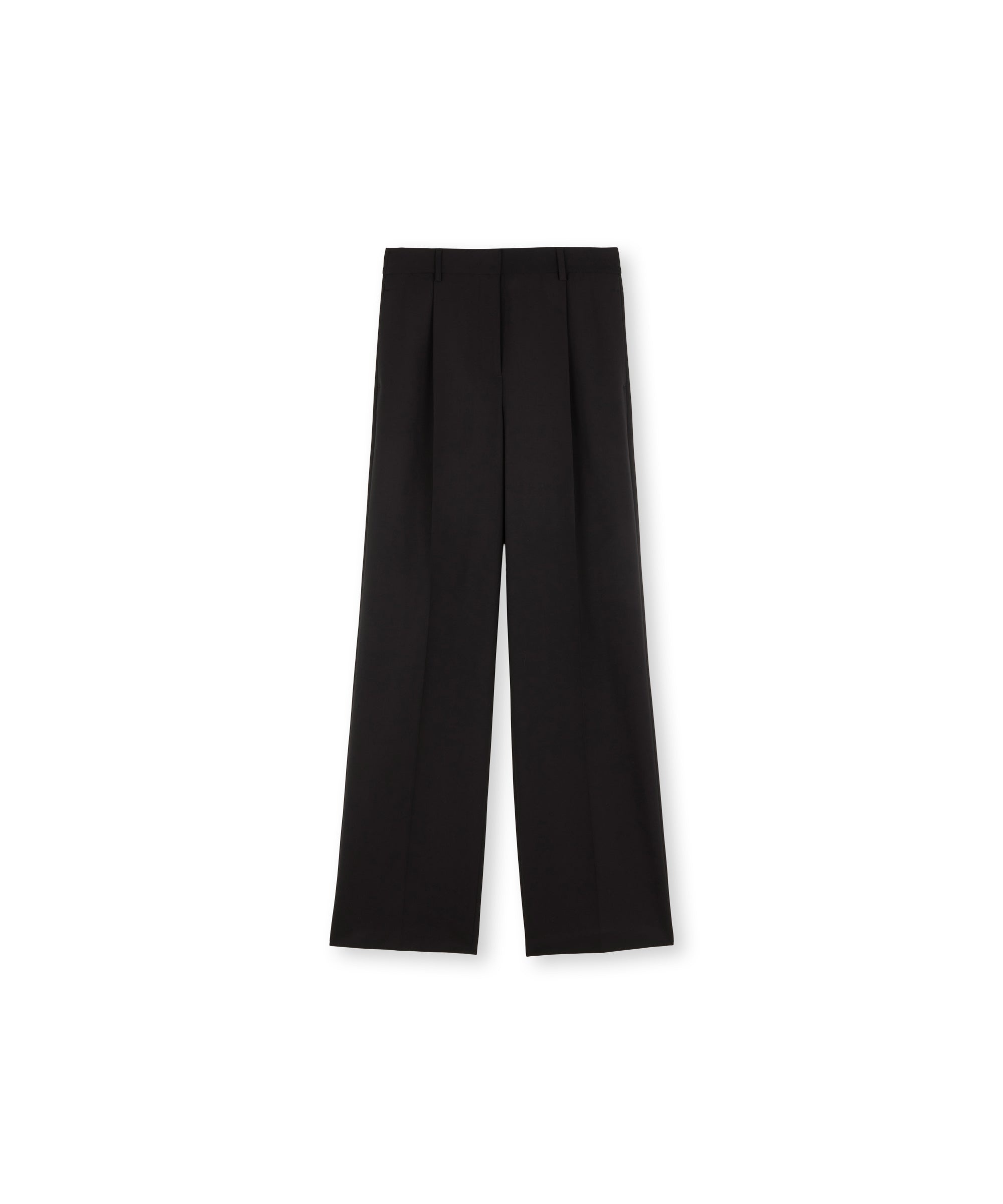 Solid-colour tailoring palazzo trousers in virgin wool - 3